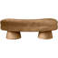 Banc rembourré en velours Zenna Saddle-1821666963
