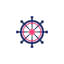 «Boat Wheel Nordic Design», reproduction d'impression-52841857-52841858-52841863