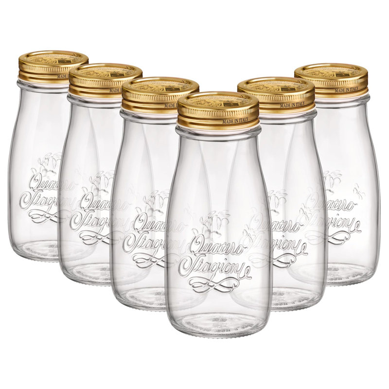 Glass Condiment Caddy, 15.5cm H x 8cm W x 8cm D