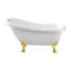 Baignoire de trempage sur pattes 61 "avec drain, pattes et plateau en bambou 61" Streamline-51346616-63425094