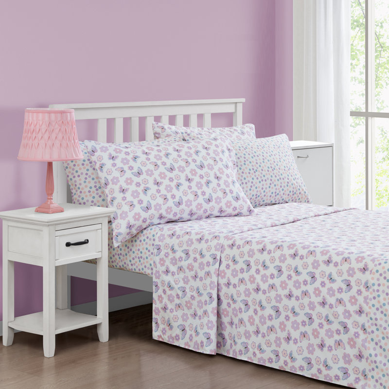 Ensemble de draps Butterfly, Ensemble de draps pour lit simple + 2 pièces supp