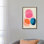 «Simple Shapes Pink», reproduction d'art sur toile tendue