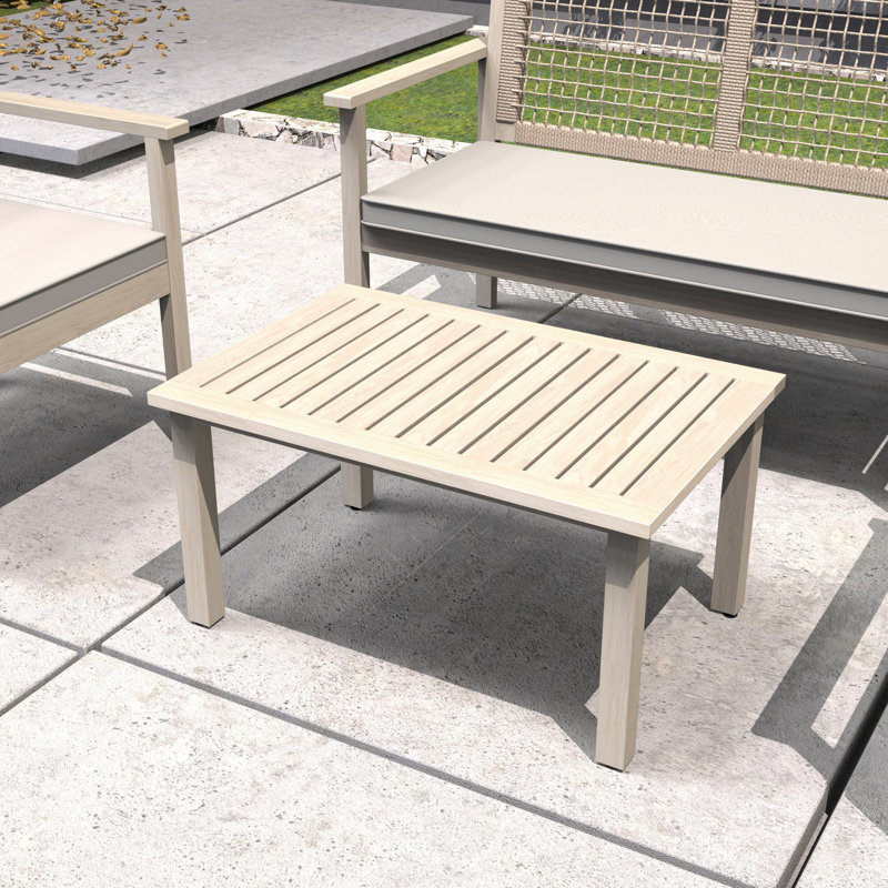 Beryna Acacia Wood Rectangular Coffee Table