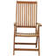 Chaise de patio pliante teck Aguinaldo