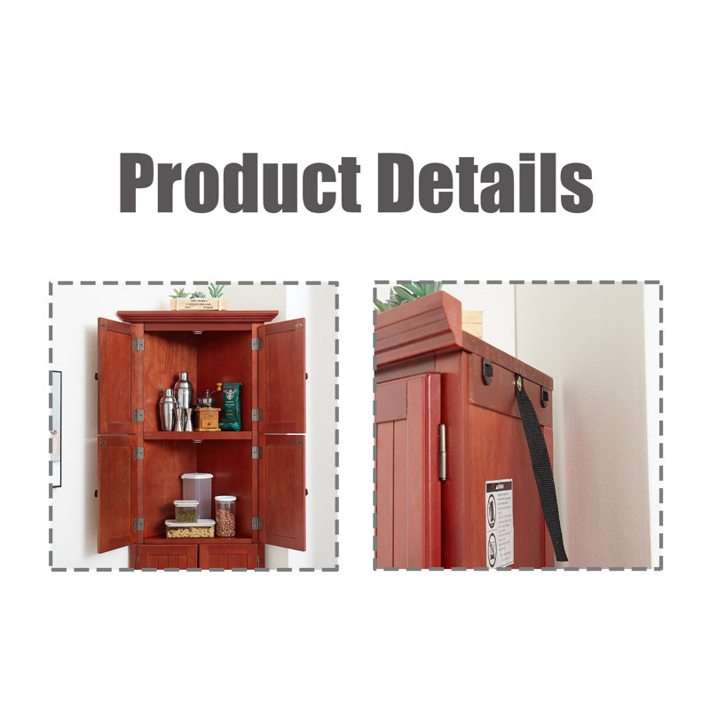 Corner Storage Cabinet, Cherry