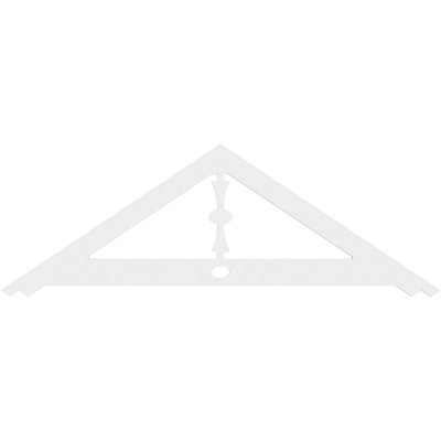 Artisan Signature Urethane Gable Pediment, Primed Tan