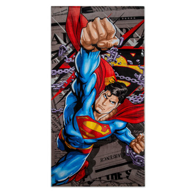 Superman Cotton Lightweight Beach Towel