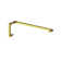 Mimas 52.75 in. x 78 in. Fully Frameless Glass Hinge Towel Bar Shower Door