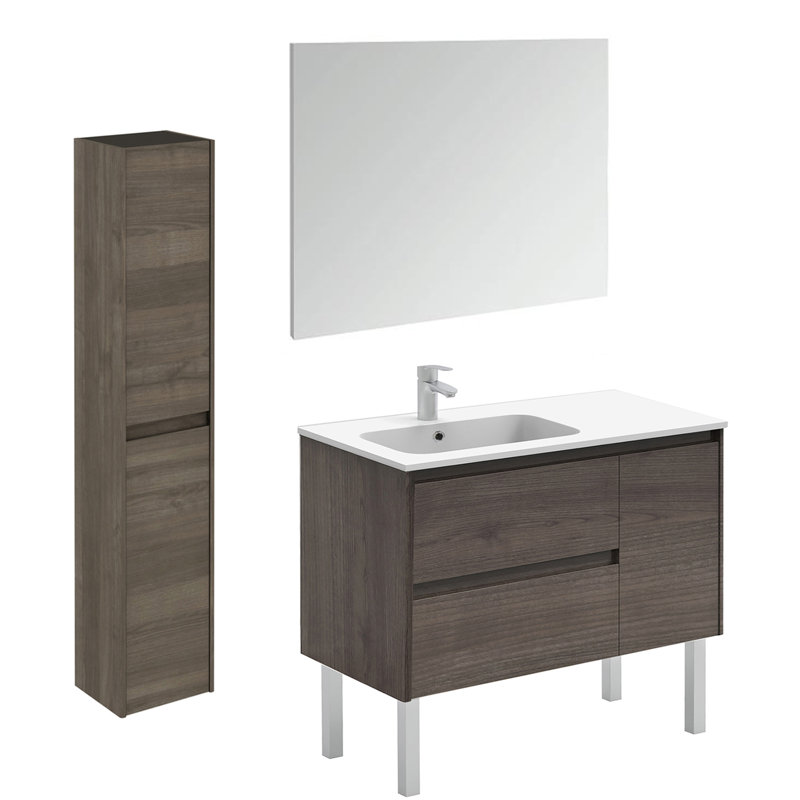 Ambra 35.6'' W Single Vanity, Samara Ash