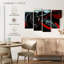 Intérieur de voiture Mehar noir et rouge