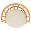 Chaise avec accoudoirs rembourrée en coton Ferryhill-800058219