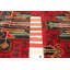 Tapis rouge Teimani 3 pi 7 po x 6 pi 10 po