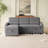 Sylvanis Convertible Sleeper Sofa with Reversible Chaise-1289598354