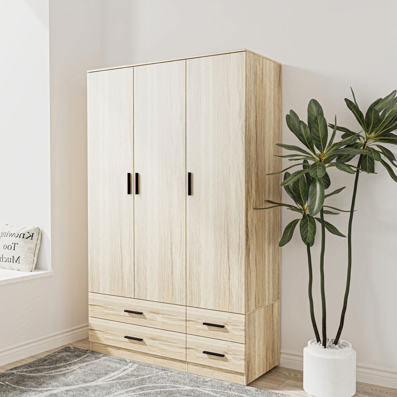 Retonia Manufactured Wood Wardrobe, Oak