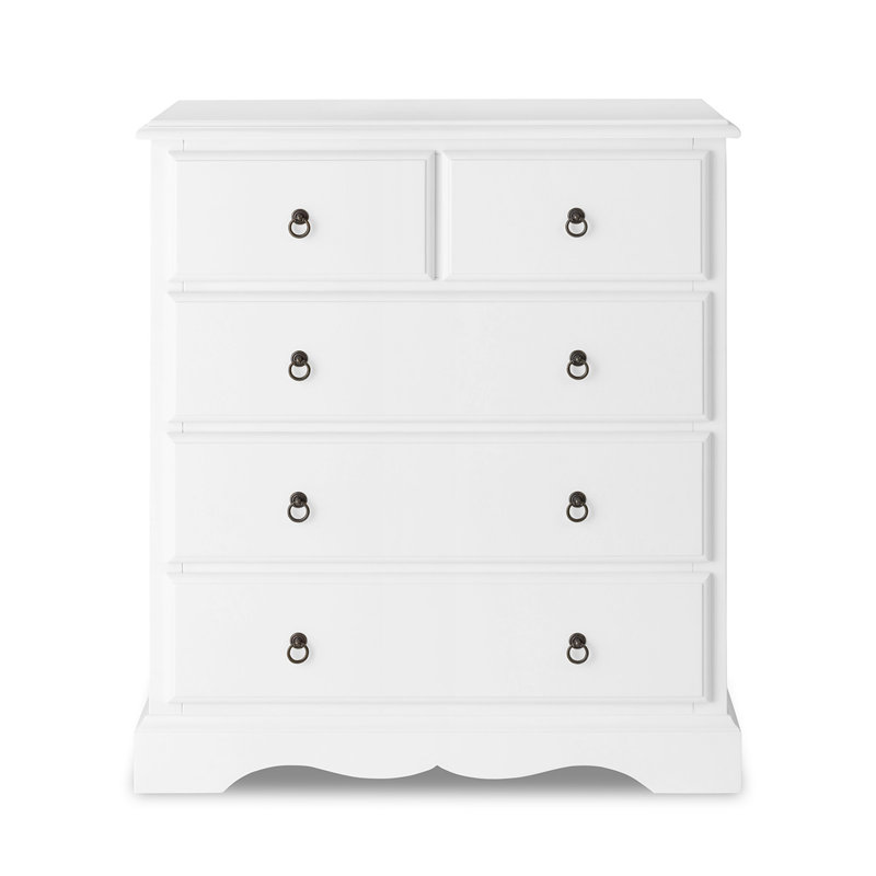 Chadarius 90 cm W Chest of 5 Drawers