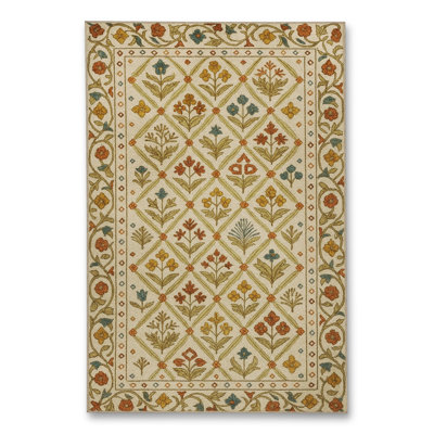 Tapis vert tissé à motif lavable Mosso