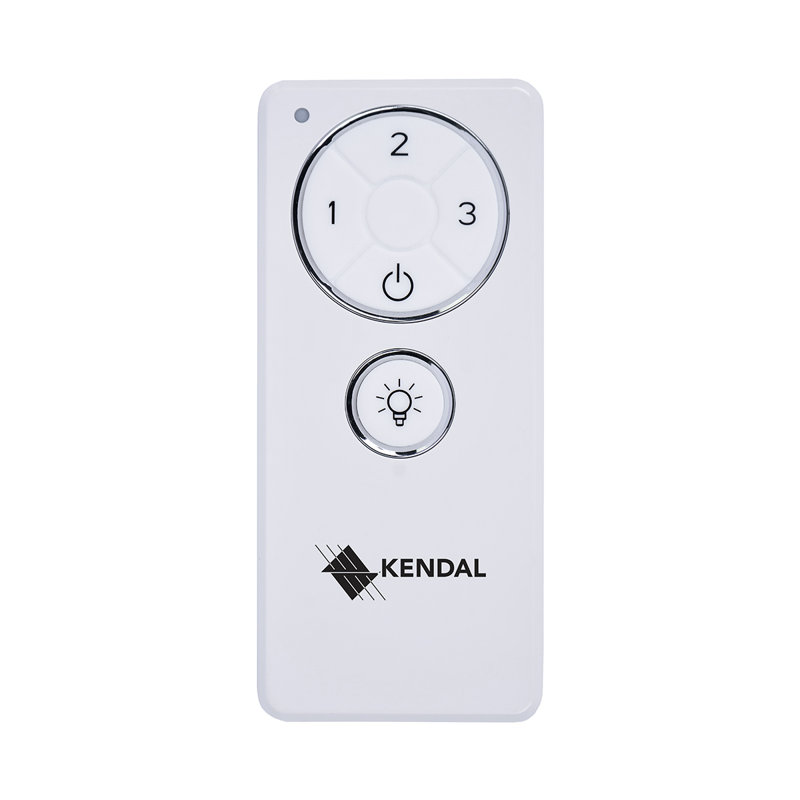 Ventilateur de plafond en nickel satiné avec lumière DEL et télécommande NUvel 42, Blanc / nickel satiné, 224 tr / min, Blanc
