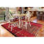 Power Loom Polypropylene Red Rug-975660692