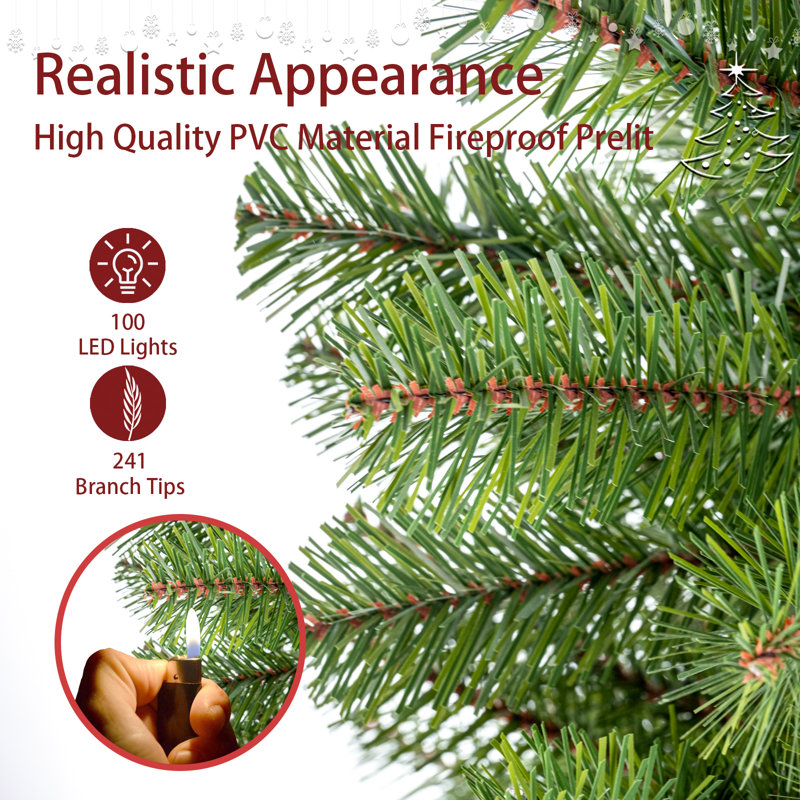 4ft Artificial Christmas Tree Prelit