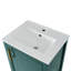 Meuble-lavabo de 20 po avec lavabo, armoire de salle de bain avec porte à fermeture douce, support de rangement et tablette ouverte-1657060437