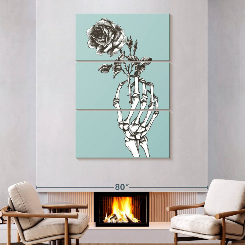 Hitzel Romantic Skeleton, 74" H x 48" W