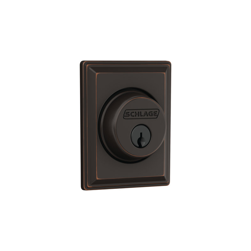 Grandville Single Cylinder Deadbolt, Matte Black