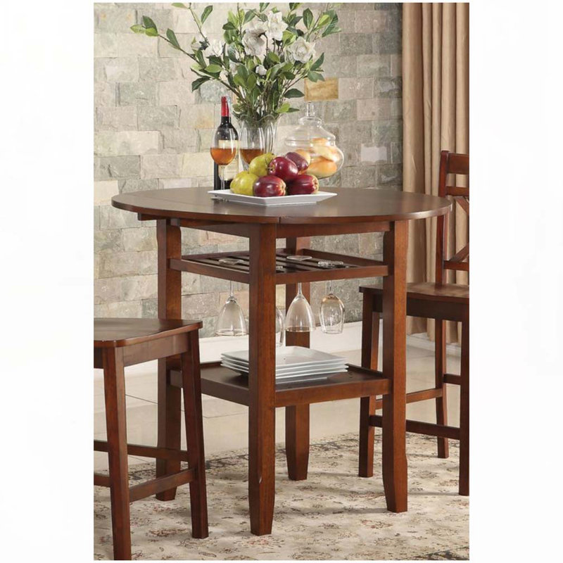 Table à hauteur de comptoir cerisier