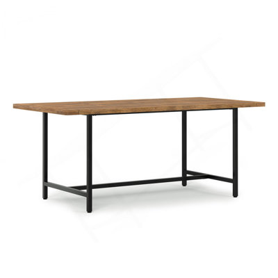 Campbell Dining Table In Burnt Wax