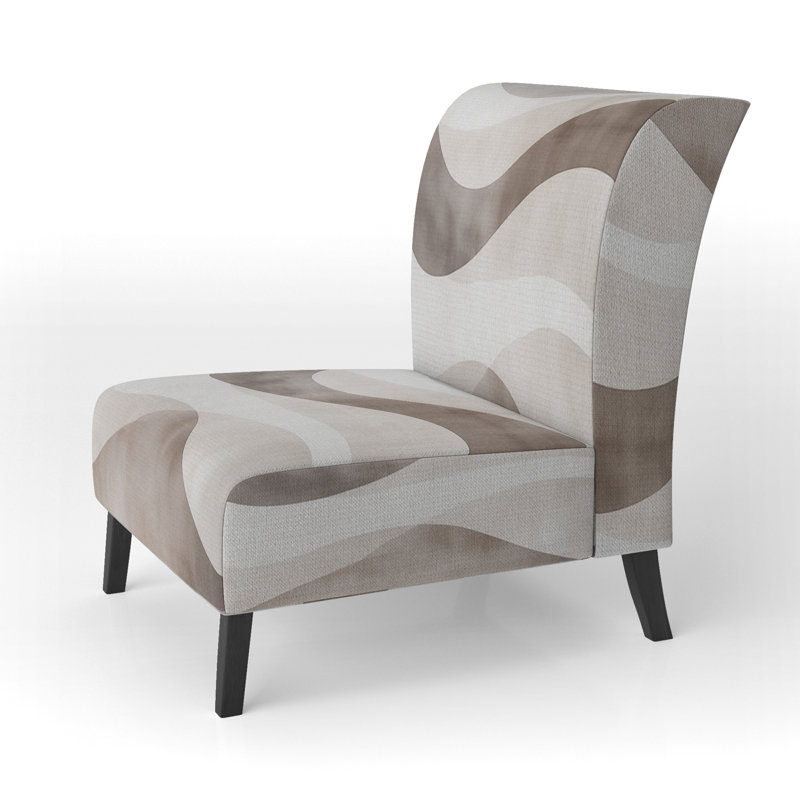 Fauteuil de chambre Abstract Minimalisme, Slipper Armless