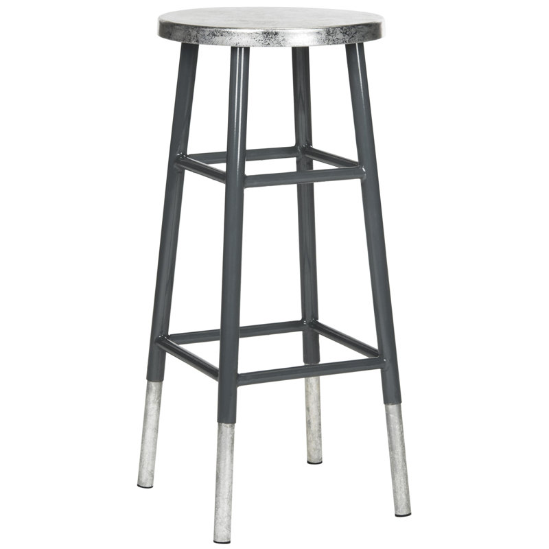Simonds Counter Stool with Metal Frame, Grey