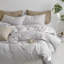 Ensemble de housse de couette MooMee 100% sergé de coton délavé très doux-115279052-107383171