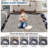 Modern Checkered Bordered Area Rug Machine Washable Rug Low Pile Throw Carpet Non Slip Non Shedding Floor Cover Stain Resistant Folding Carpet For Home Decor-1299102378