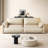 Beige Genuine Leather Modular Sofa-1991076645-1991076646
