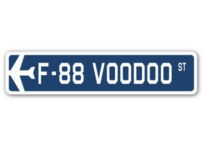 Plaque de rue Barnwell F-88 Voodoo Air Force