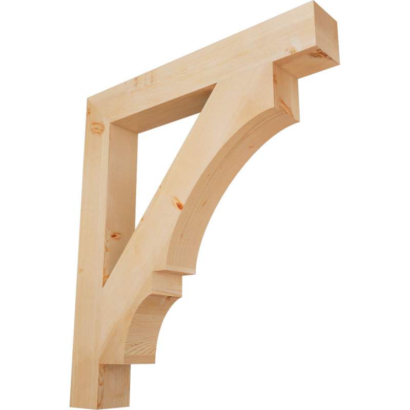 Support de bloc Balboa, Sapin de Douglas lisse, L 5 1/2 po x P 42 po x H 48 po