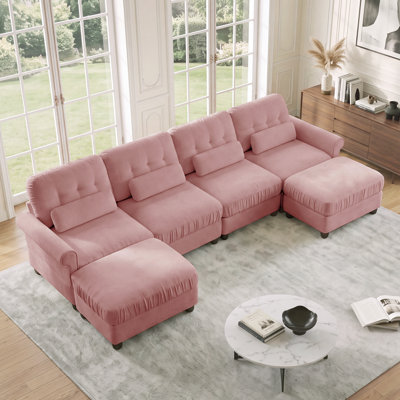 Upholstered 126.7 " Chenille Sectional