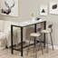 Maurietta Stone Top Metal Base Dining Table-1771654860