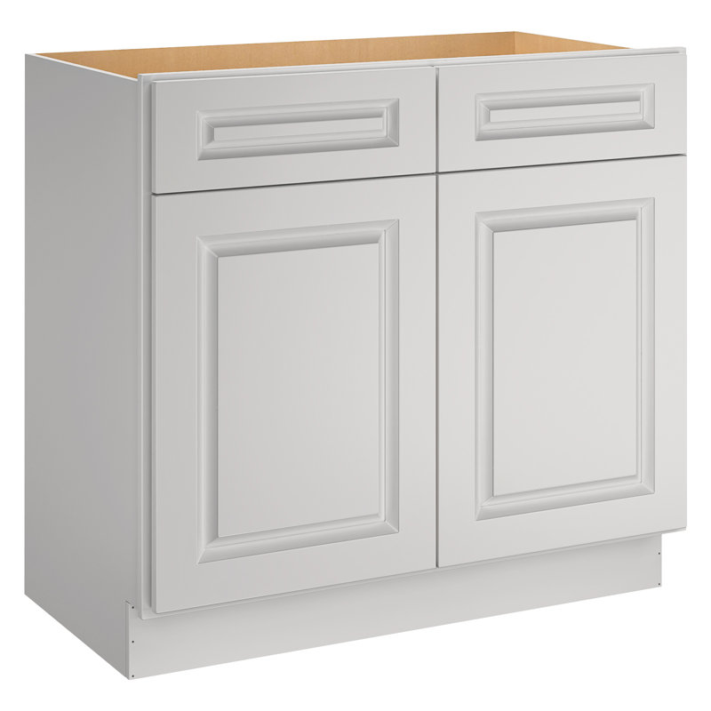 Base de meuble-lavabo simple 36 po seulement, Blanc traditionnel