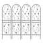 2 Pack Metal Garden Trellis 71" X 19.7" Rustproof Trellis For Climbing Plants Outdoor Flower Support, Black