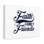 Faith Family Friends 1 Piece Wrapped Canvas Wall Art-1905323076