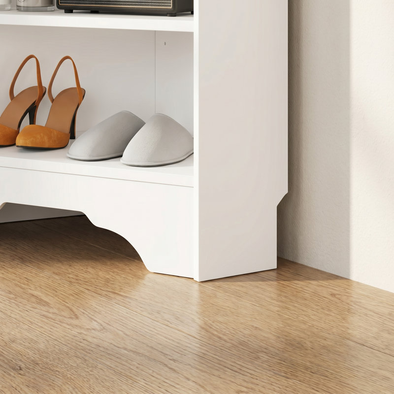 Arbre d'entrée minimaliste avec banc à chaussures et porte-manteau - armoire de rangement d'entrée noire, l 29,5 po x H 71,6 po