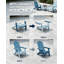 Ensemble de 2 chaises Adirondack pliantes pour patio, chaise pliante Adirondack-985670053