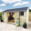 Jedediah 16 ft. W x 11 ft. D Solid Wood Garden Shed