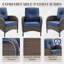 Chaise d'extérieur en osier avec coussins Braxleigh (ensemble de 2)-799464366-799464352