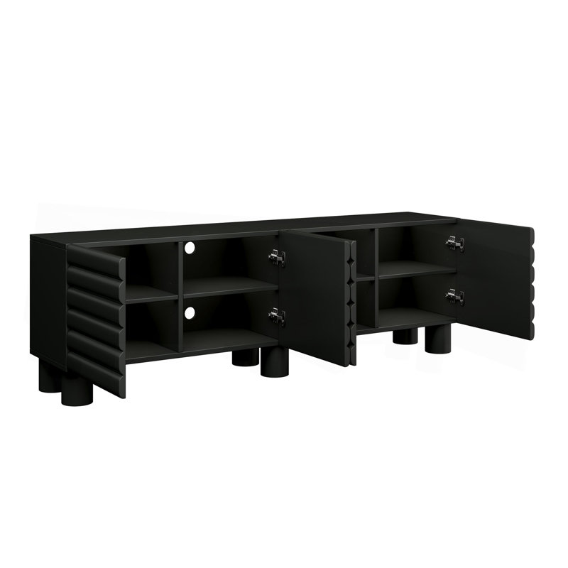 TV Stand for TVs up to 75", Black