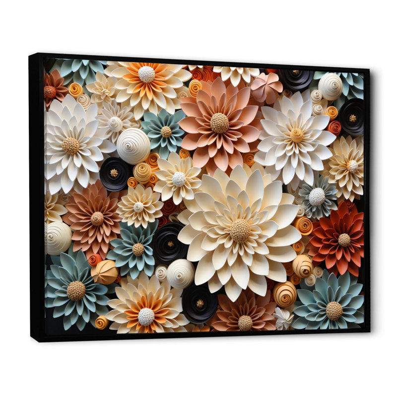 «White Coral Cactus Desert Gems Gymnocalycium II», reproduction sur toile, H 34 po x l 44 po x P 1,5 po, Cadre flottant noir