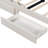 Extendable soft cushion sofa bed with two storage drawers and LED lights-117567712