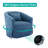 360-Degree Swivel Upholstered Armchair with Accent Pillow-367928024