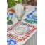 Embroidered Linen Scalloped Stripe Double-Sided Placemats-1578562847