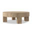 Abaso Round Coffee Table-Rustic Wormwood Oak-1203436841-1203436842
